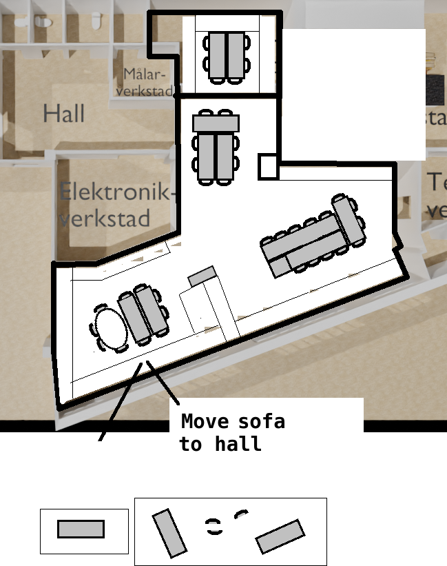 UMS map with tables