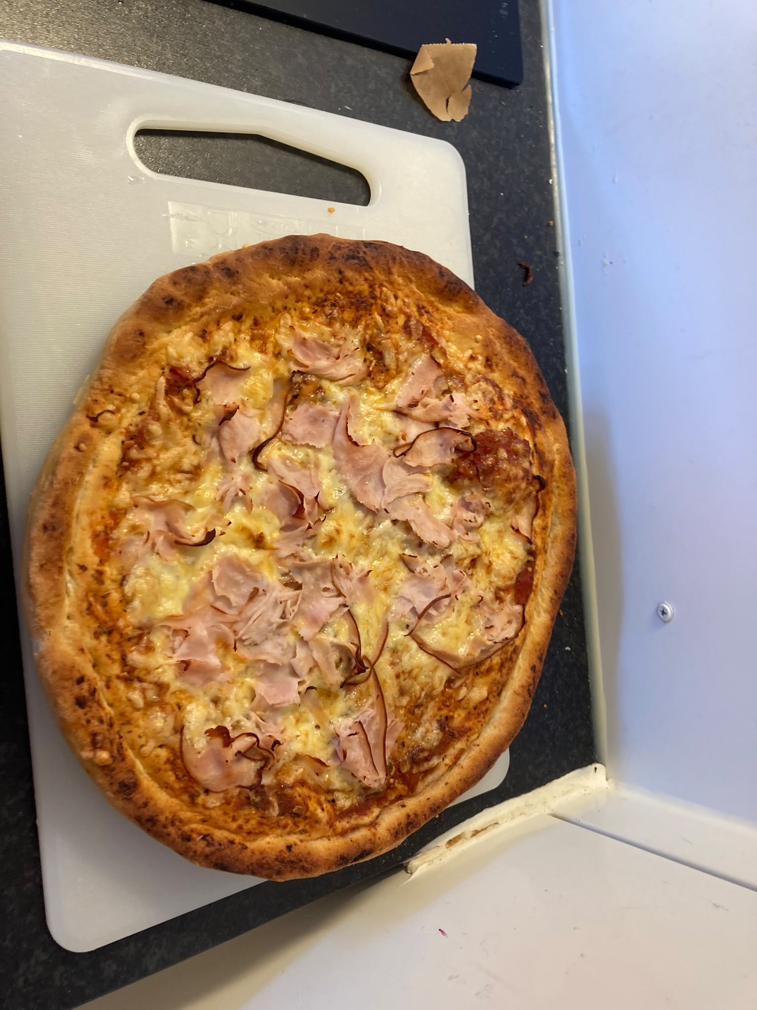 Pizza bakad under matlagningskurs