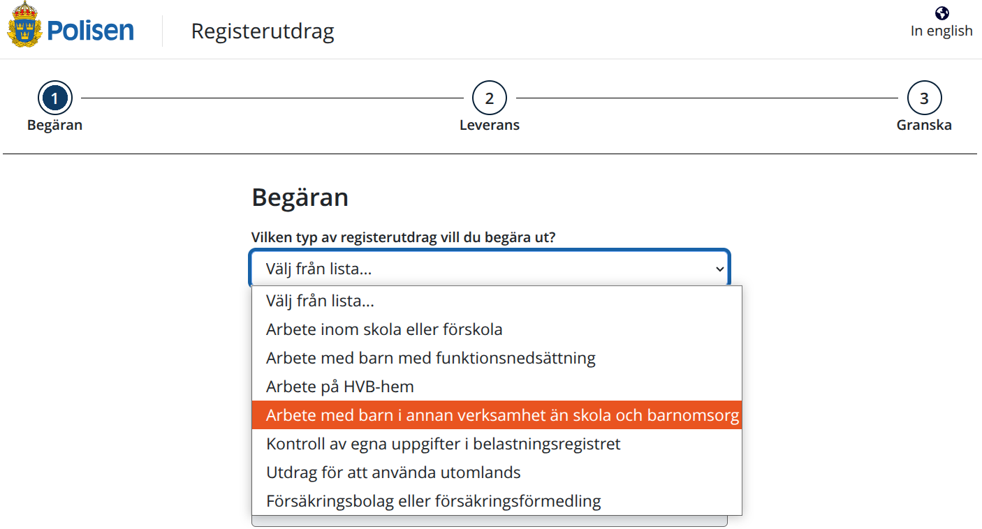 Begäran