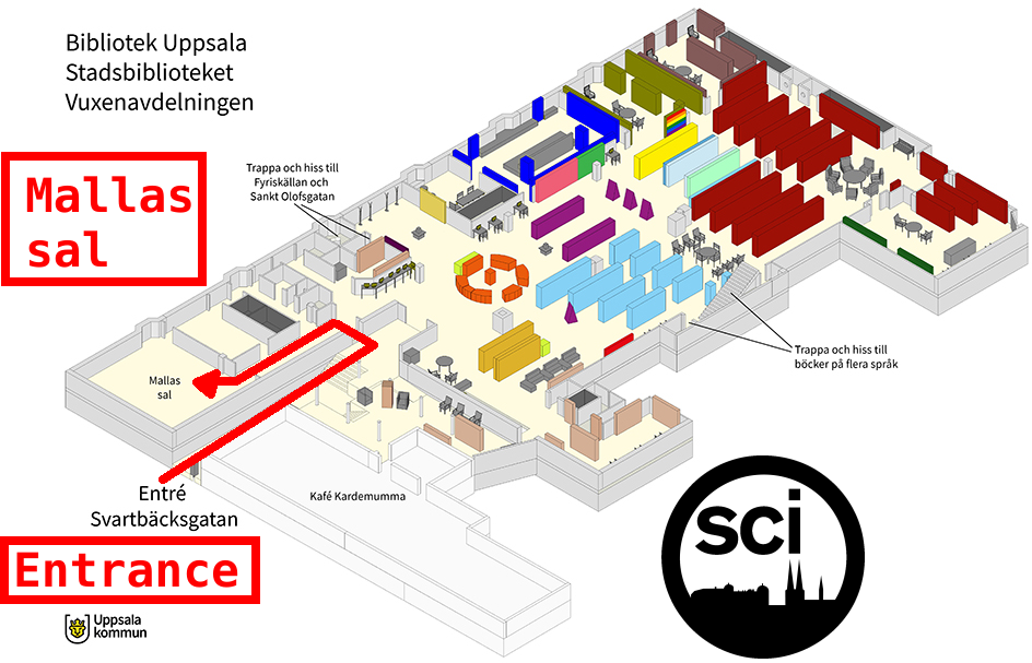 Plan av Stadsbiblioteket