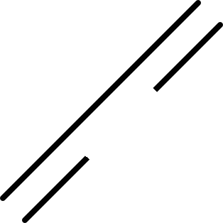 Correct lines with a weak cut