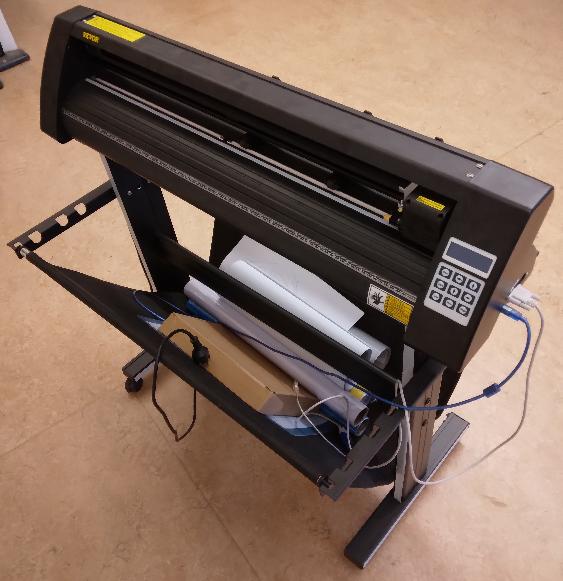 Our Vevor vinyl cutter from an isometric perspective